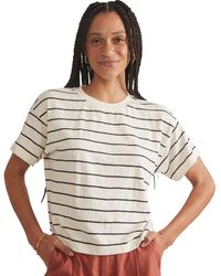 Marine Layer - Heavy Slub Boxy Crew Crop T-Shirt - Lyst