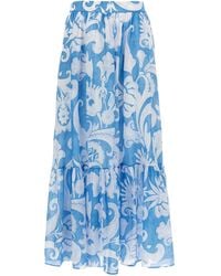 Etro - Paisley Print Maxi Skirt - Lyst