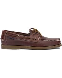 Sebago - "Dockside Portland Waxed" Lace-Up Loafers - Lyst