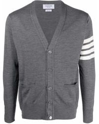 Thom Browne - 4-Bar Klassiek Vest Van Merinowol Met V-Hals - Lyst
