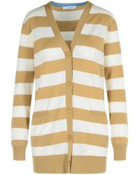 Max Mara - 'Fiemme' Virgin Wool Sand Cardigan - Lyst