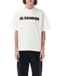 Jil Sander - Ribbed Crew Neck T-Shirt - Lyst