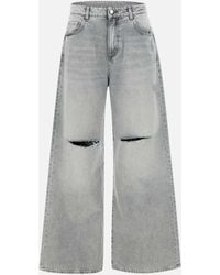 ICON DENIM - Icône en denim Debby Stone Jean à jambes larges lavées - Lyst