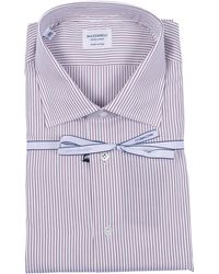 MAZZARELLI CAMICIE - Striped Cotton Shirt Style Slim Fit - Lyst