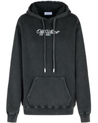 Off-White c/o Virgil Abloh - Sweat-shirt de coton noir «Arrow» blanc - Lyst