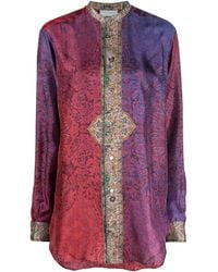 Pierre Louis Mascia - Printed Silk Shirt - Lyst