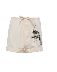 Prada - Bloemen Gedrukte Bermuda -shorts - Lyst