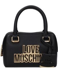 Love Moschino - Borse A Mano Donna Poliuretano Nero - Lyst