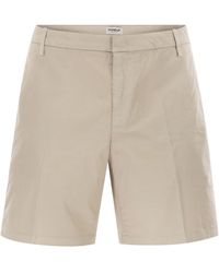 Dondup - Manheim Cotton Gabardine Bermuda Shorts - Lyst