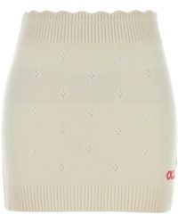 Chloé - Wool Blend Mini Skirt - Lyst