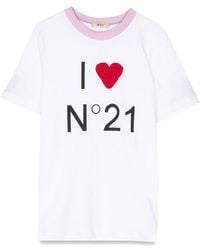 N°21 - T Shirt Mc I Love N21 - Lyst