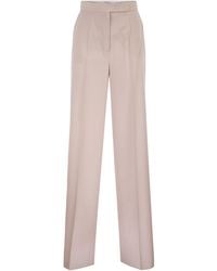 Max Mara - Maxmara Pantalone Mxmgirone Rosa - Lyst