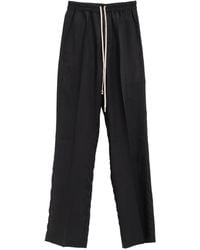 Rick Owens - Drawstring Cotton Trousers - Lyst