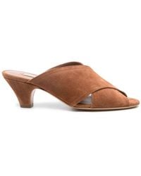 Casadei - 55Mm Suede Mules - Lyst