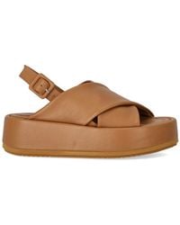 Paloma Barceló - Basima Camel Platform Sandal - Lyst