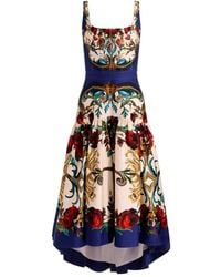 Alice + Olivia - Diana Structured Midi Dress - Lyst