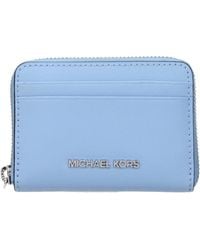 Michael Kors - Jet Set Travel Document Holder Leather/Soft Sky - Lyst