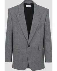 Saint Laurent - Wollen Jas - Lyst