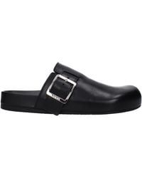Loewe - Ciabatte E Zoccoli Ease Uomo Pelle Nero - Lyst