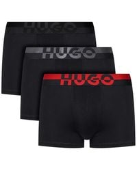 HUGO - 3-pack Boxer Shorts With Logo - Lyst