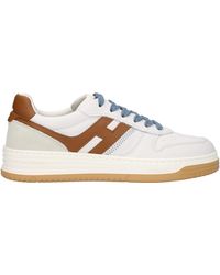 Hogan - Turnschuhe H630 Herren Haut weiß/braun - Lyst