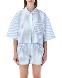 Nike - Chill Poplin Striped Shirt - Lyst