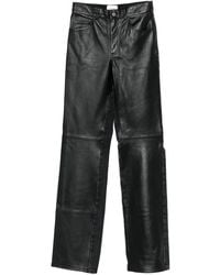 Haikure - Leather-Panelled Trousers - Lyst