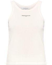Maison Kitsuné - Logo Cotton Tank Top - Lyst