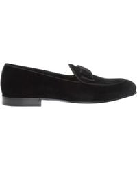Dolce & Gabbana - Velvet Loafers With Bow Tie - Lyst