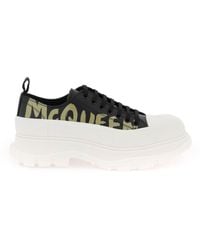 Alexander McQueen - Tread Slick Sneakers Met Graffiti -logo - Lyst