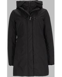 Fay - Hooded Toggle-Front Mid-Length Coat - Lyst