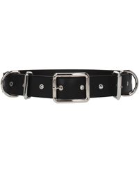 Moschino - Gürtel Frauen Leder schwarz - Lyst