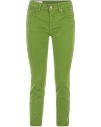 Dondup - Rose Cropped Stretch Cotton Trousers - Lyst