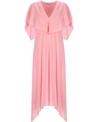 Stella McCartney - Rosenpink Geschichtetes Blütenkleid - Lyst