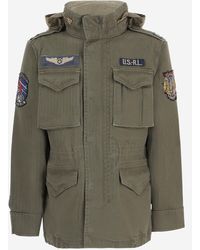 Polo Ralph Lauren - Cotton Parka With Multi-Pocket Design And Adjustable Features - Lyst