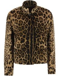 Max Mara - Mstedro – Cropped Animal-Print Cotton Jacket - Lyst