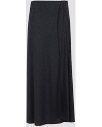 Giorgio Armani - Swamp Wool Skirt - Lyst