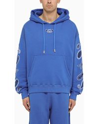 Off-White c/o Virgil Abloh - Off- Nautical Hoodie With Logo Embroidery - Lyst