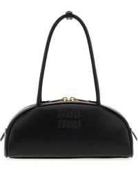 Miu Miu - Leather Beau Shoulder Bag - Lyst