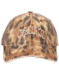 Ganni - Cappello Da Baseball Con Logo - Lyst