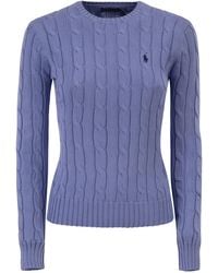 Polo Ralph Lauren - Cotton Cable Knit Crew Neck Jumper - Lyst