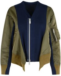 Sacai - Giacca Di Miscela Di Cotone - Lyst