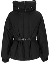 Moorer - Glarea-Stp Padded High-Collar Belted Jacket - Lyst