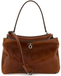 Balenciaga - Caramel Leather Small Rodeo Handbag - Lyst