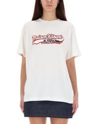 Autry X Maison Kitsune - T-shirt With Logo - Lyst