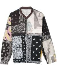 Children of the discordance - Patchwork Pattern-Print Cotton Jumper - Lyst
