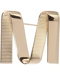 ★Max Mara★M grosgrain pin Max Mara M Grosgrain Pin in Metallic | Lyst