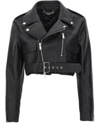 Stella McCartney - Cropped Biker Jacket - Lyst