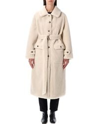 Urbancode - Reversible Faux Fur Belted Coat With Suede Interior - Lyst