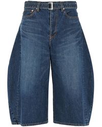 Sacai - Blauwe Katoenen Jeans - Lyst